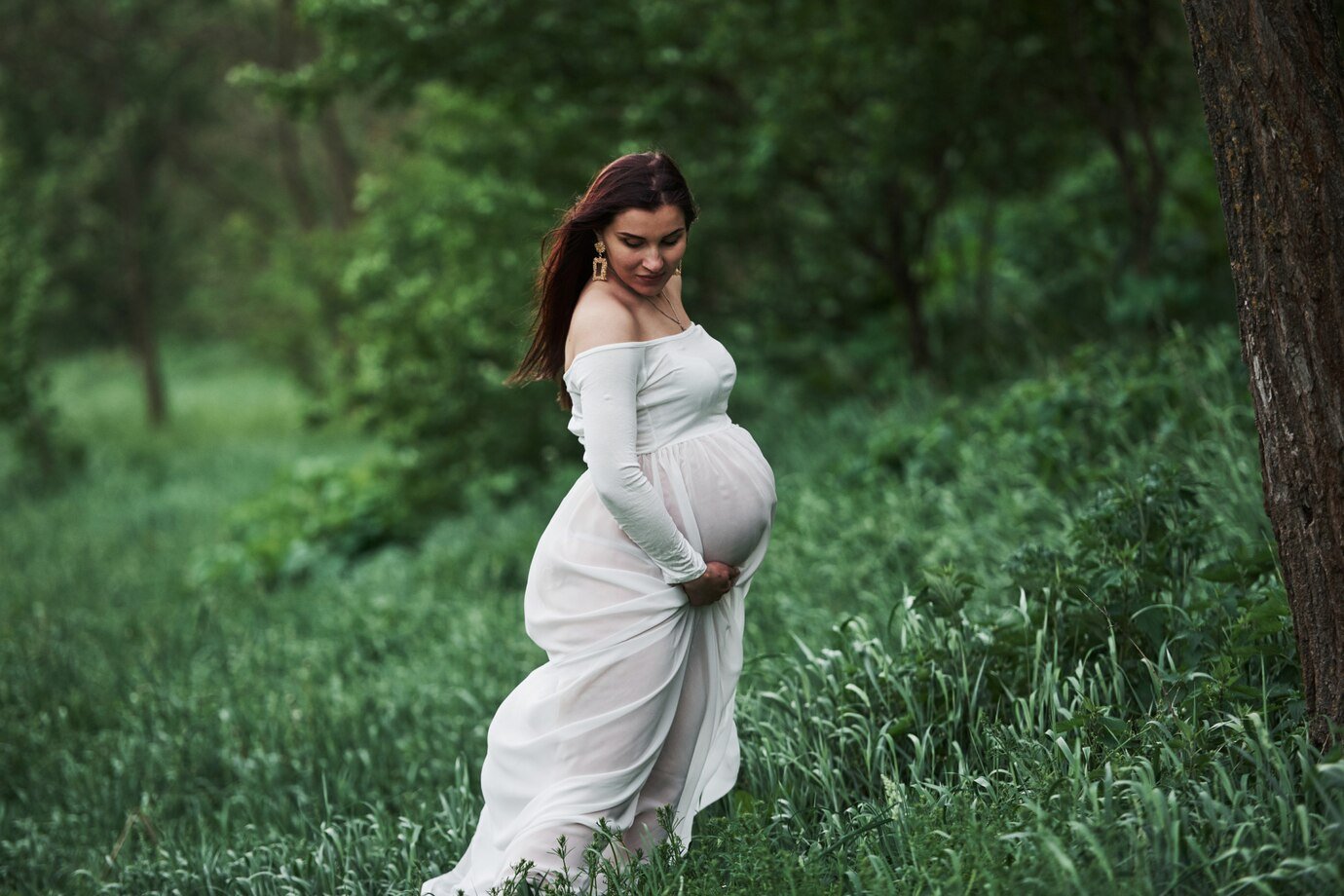 A walk outdoors in open grass